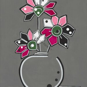 Flower Pot on Grey