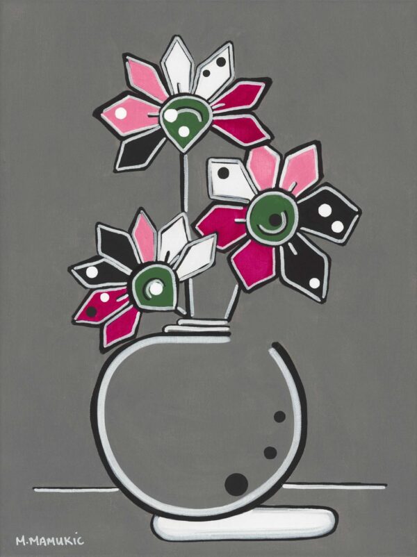 Flower Pot on Grey