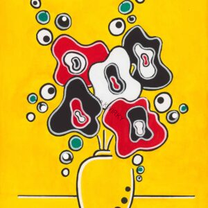 Flower Pot on Yellow