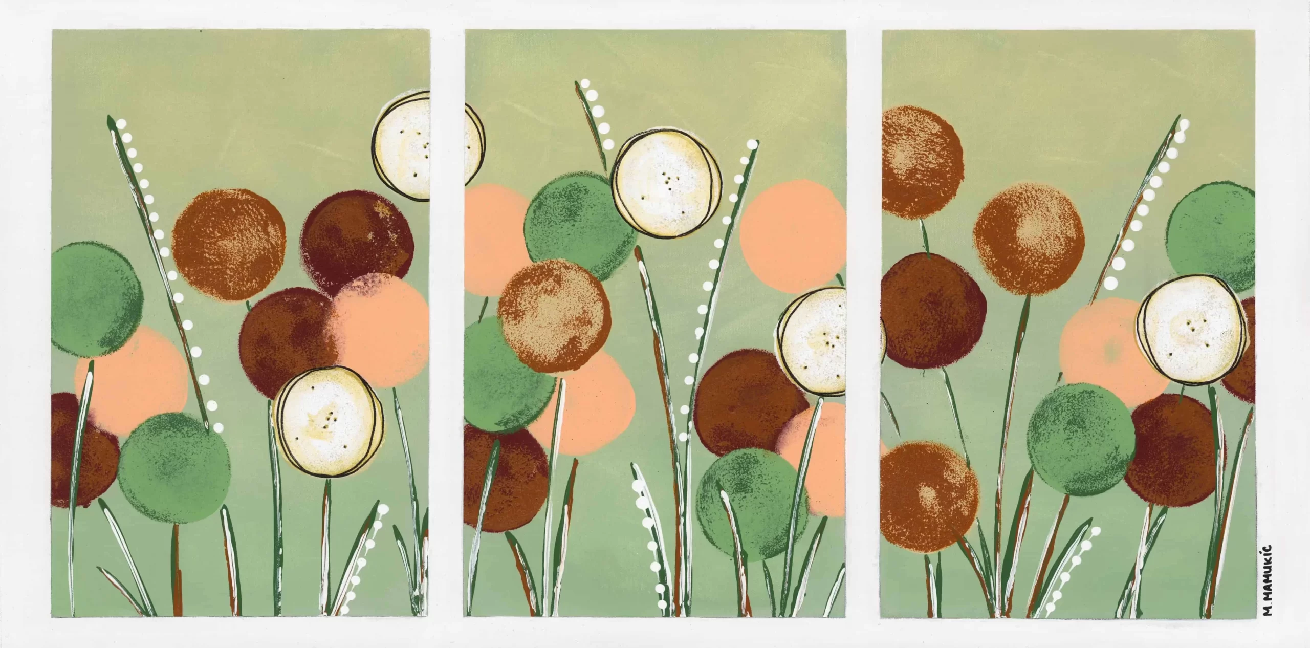 Floral Panoramic Originals – Dahlia Dreams – Classic