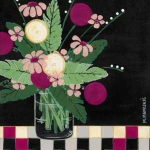 Mixed Media Originals - A Splash of Pink