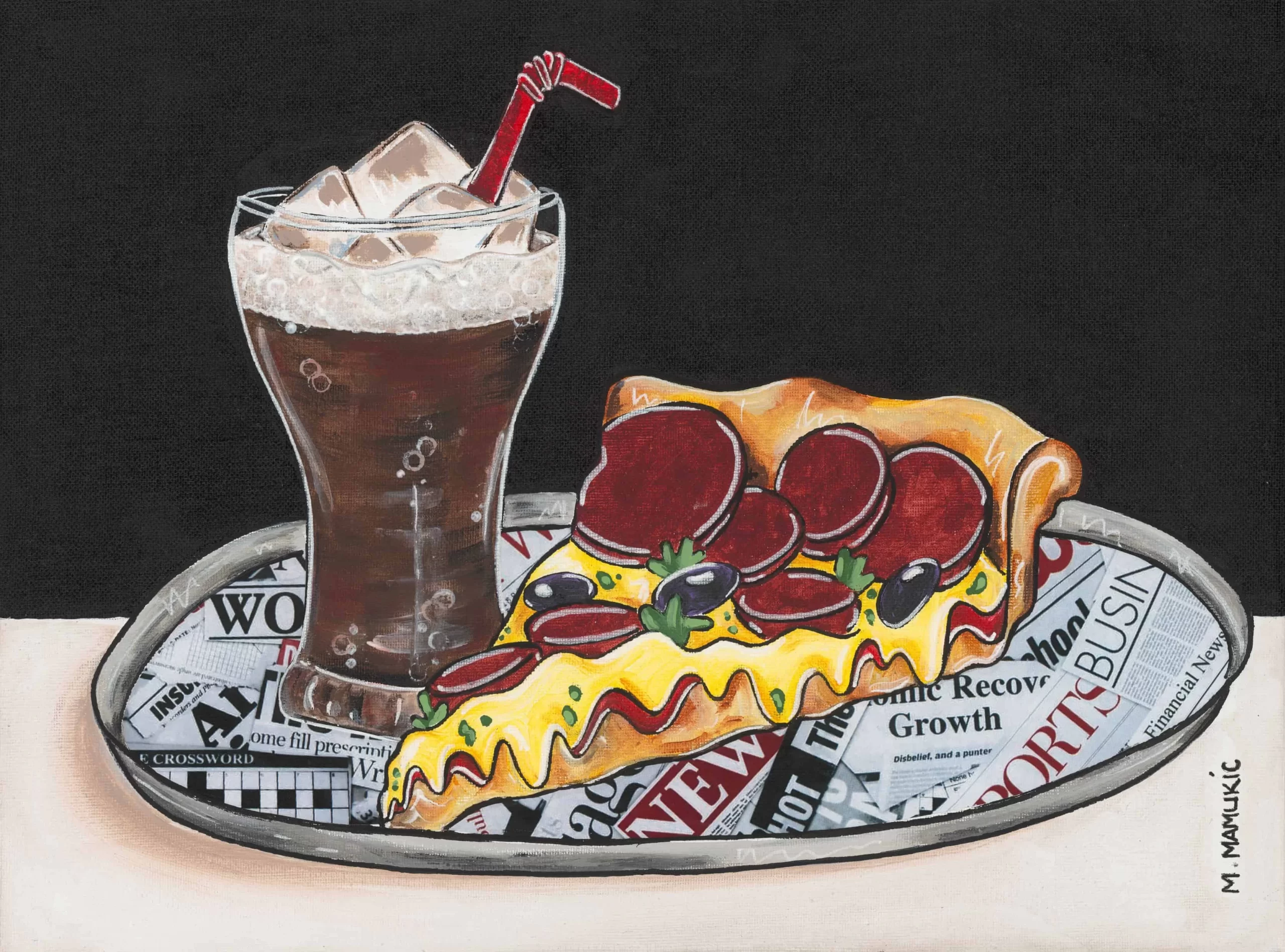 Mixed Media – Pizza for 1