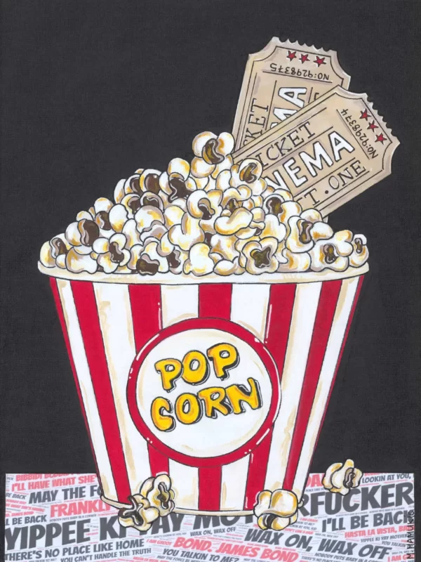 Movie Madness - Available in print only, Original sold.