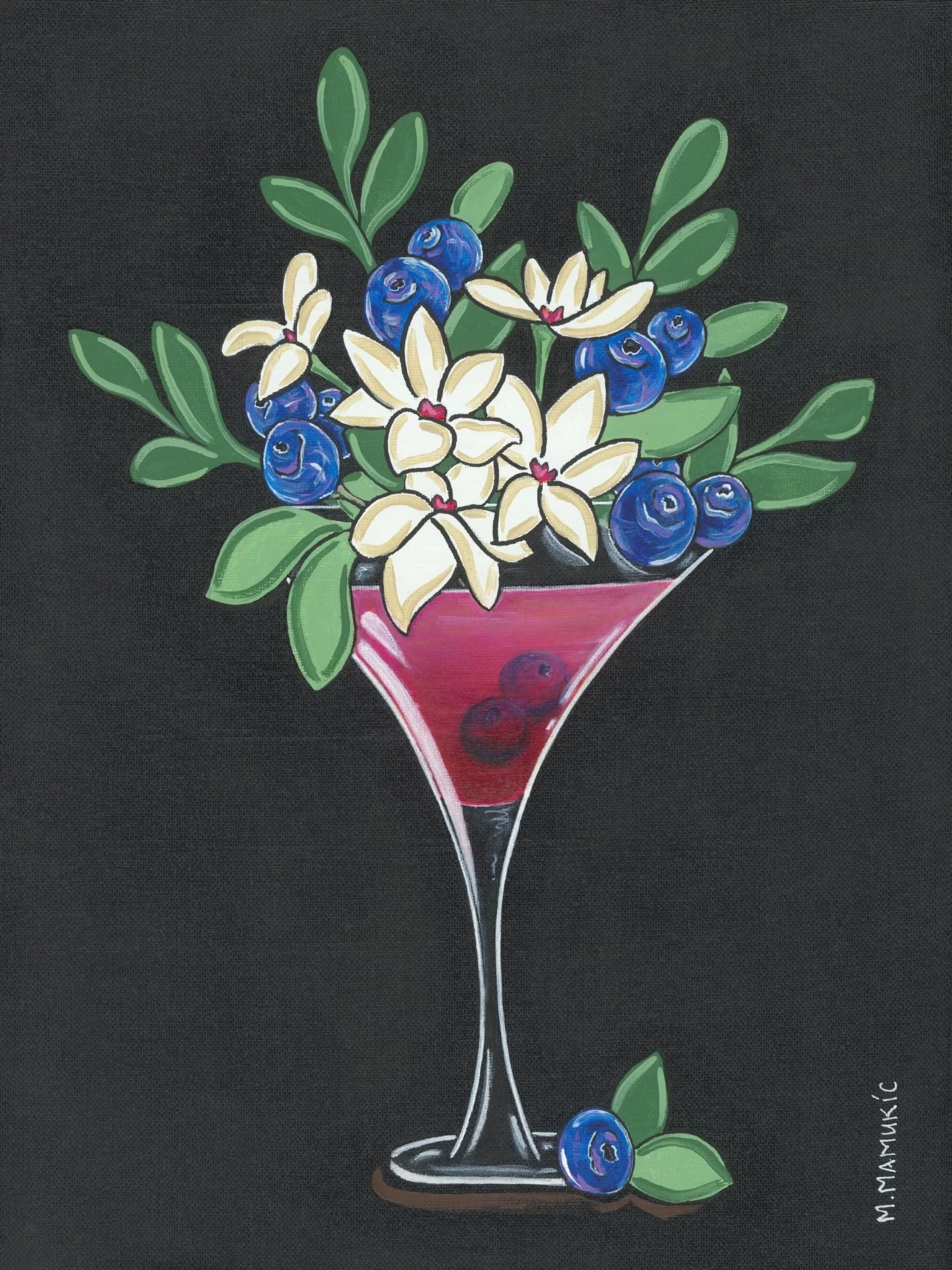 Floral – Blueberry Cocktail
