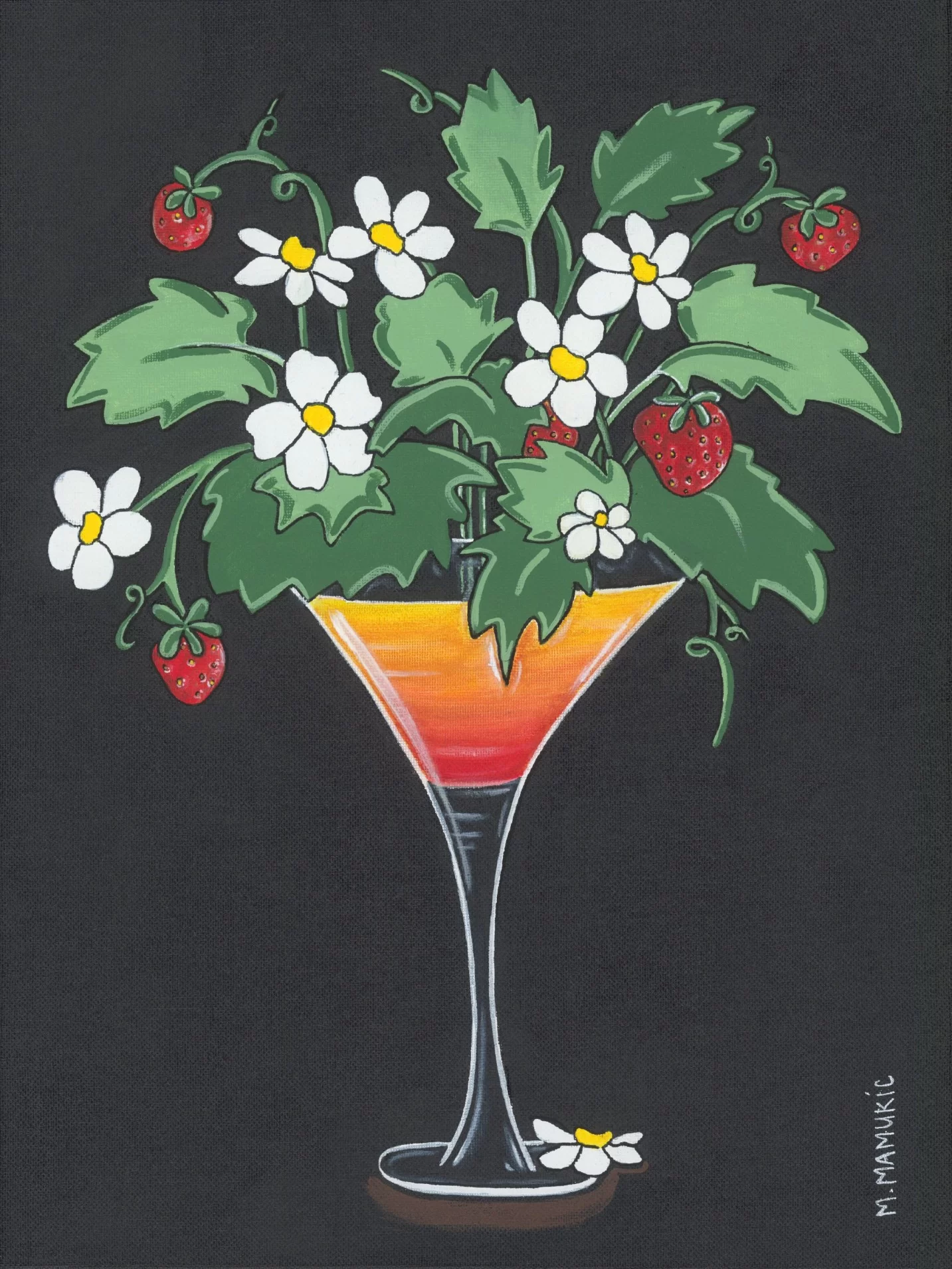 Floral – Strawberry Cocktail