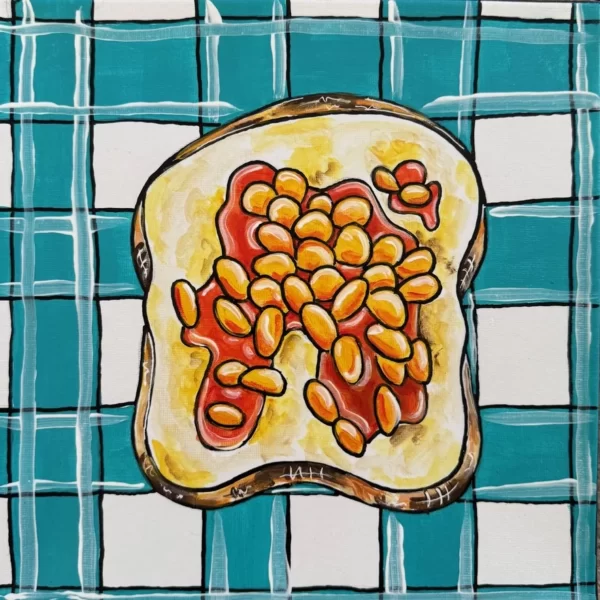 Baked Bean Toast - Original only, Not available in print.