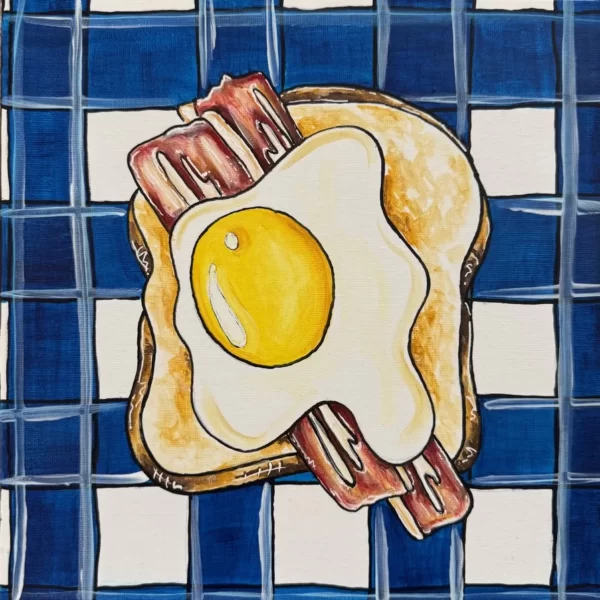 Egg and Bacon - Original only, Not available in print.