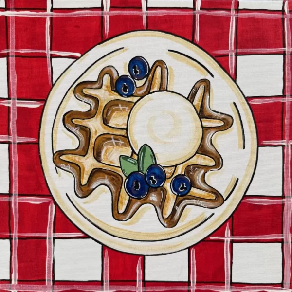 Waffles - Original only, Not available in print.