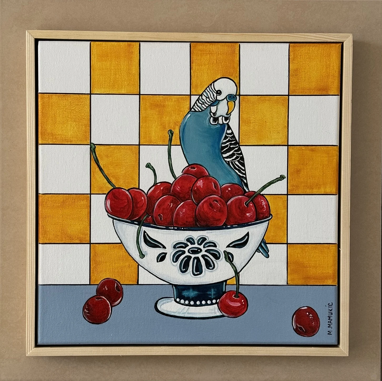 Kitchen Originals – Budgie and Cherries